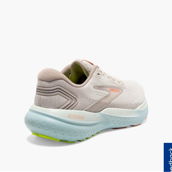 Brooks Women's Sneakers in Cream and Light Blue - Picture 5 of 14